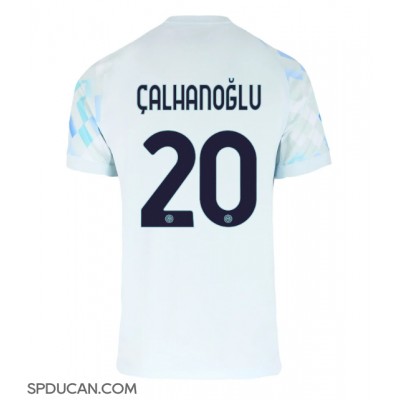 Muški Nogometni Dres Inter Milan Hakan Calhanoglu #20 Gostujuci 2025-26 Kratak Rukav Muški Nogometni Dres Inter Milan Hakan Calhanoglu #20 Gostujuci 2025-26 Kratak Rukav